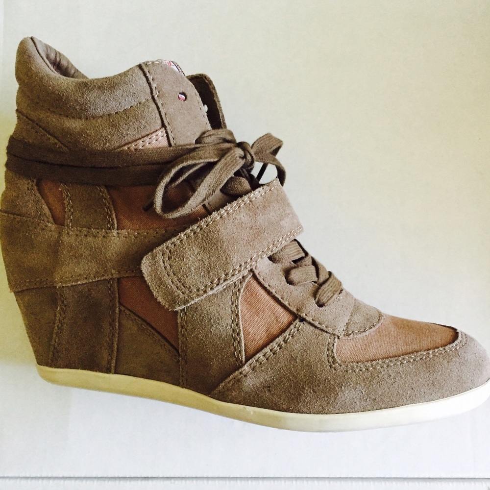 Ash Bowie Suede Wedge Sneaker NEW